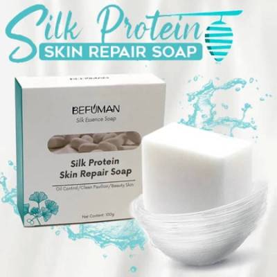 (2 Pis) Silk Protein Skin Repair Soap